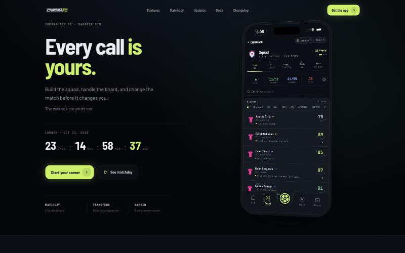 CHRONAFC website